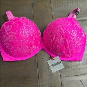 Victoria's Secret Vibrant Pink Lace Bra